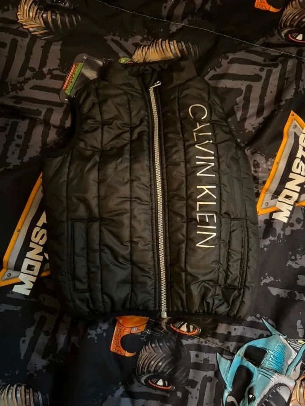 Calvin Klein Kids Black Quilted Puffer Vest